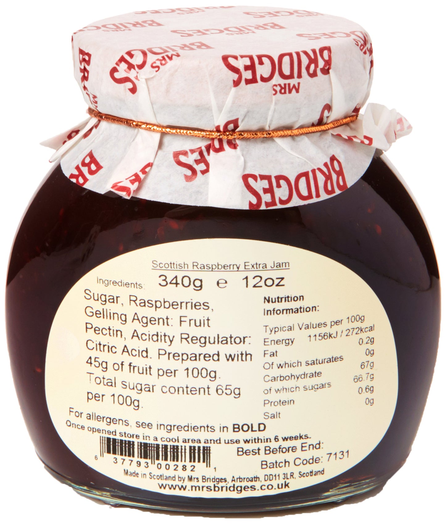 Mackays Mrs Bridges Raspberry Preserve