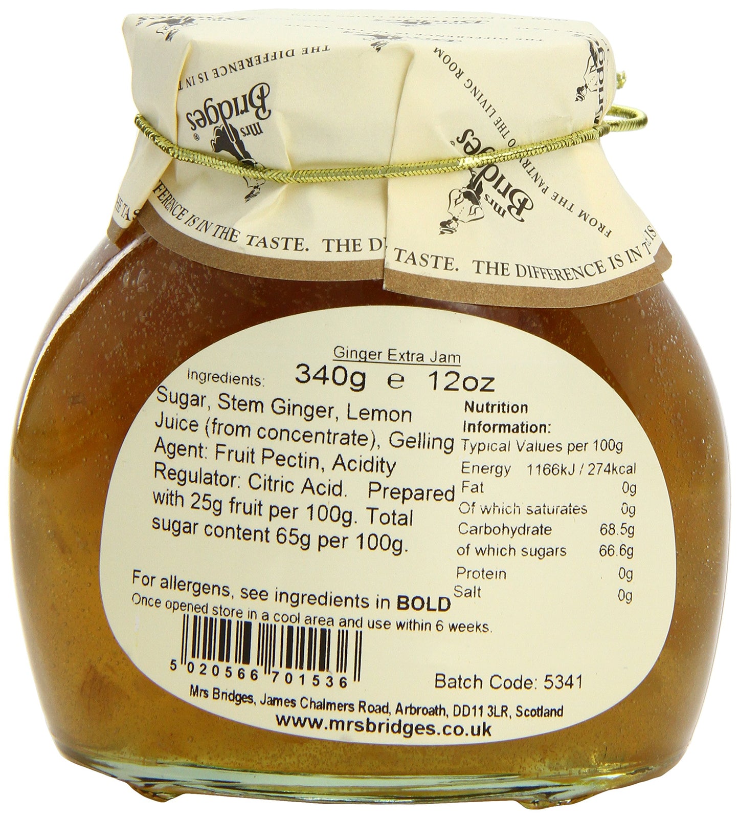 Mackays Mrs Bridges Ginger Preserve