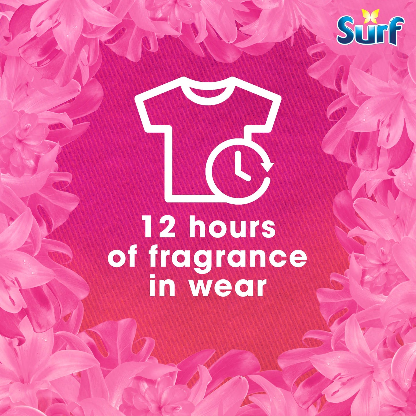 Surf Tropical Lily Laundry Washing Liquid Detergent with a joy-infused fragrance & natural essential oils lasting up to 12 hours in wear for brilliantly clean results 95 washes 2.565 L