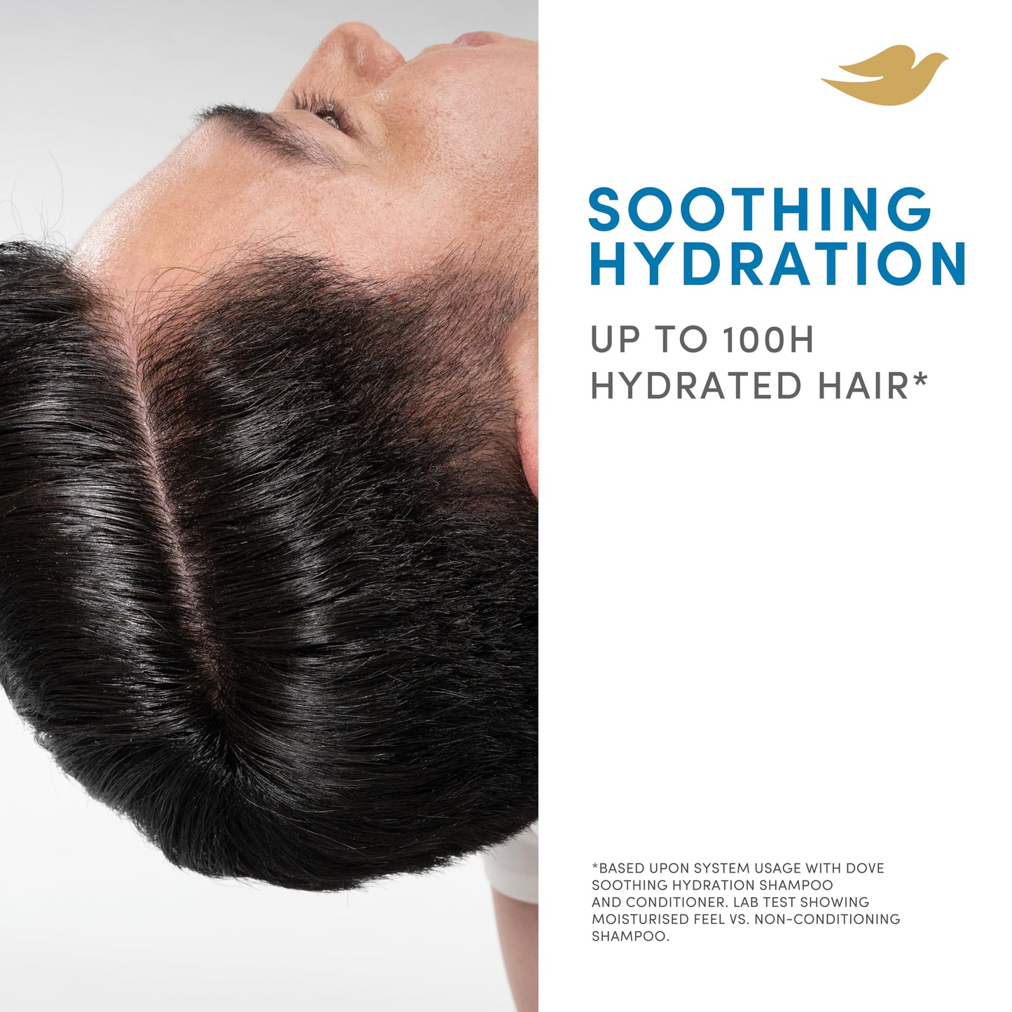 Dove Scalp + Hair Therapy Soothing Hydration Conditioner hair care with Hyaluron-Complex and Pharma-Grade Glycerin for up to 100 hours of hydrated hair