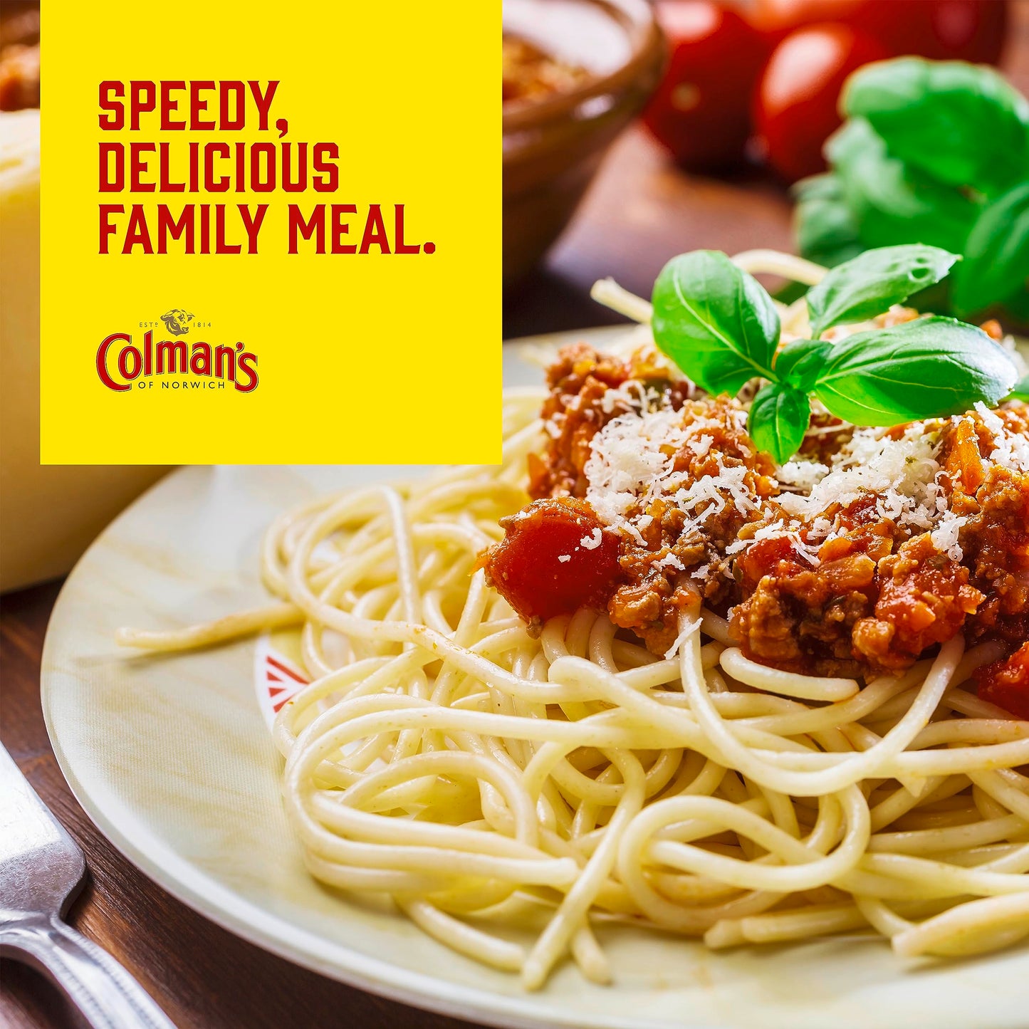Colman's Midweek Meals Spaghetti Bolognese Meal Maker quick to prepare sauce mix for a protein-boosting meal† 44 g