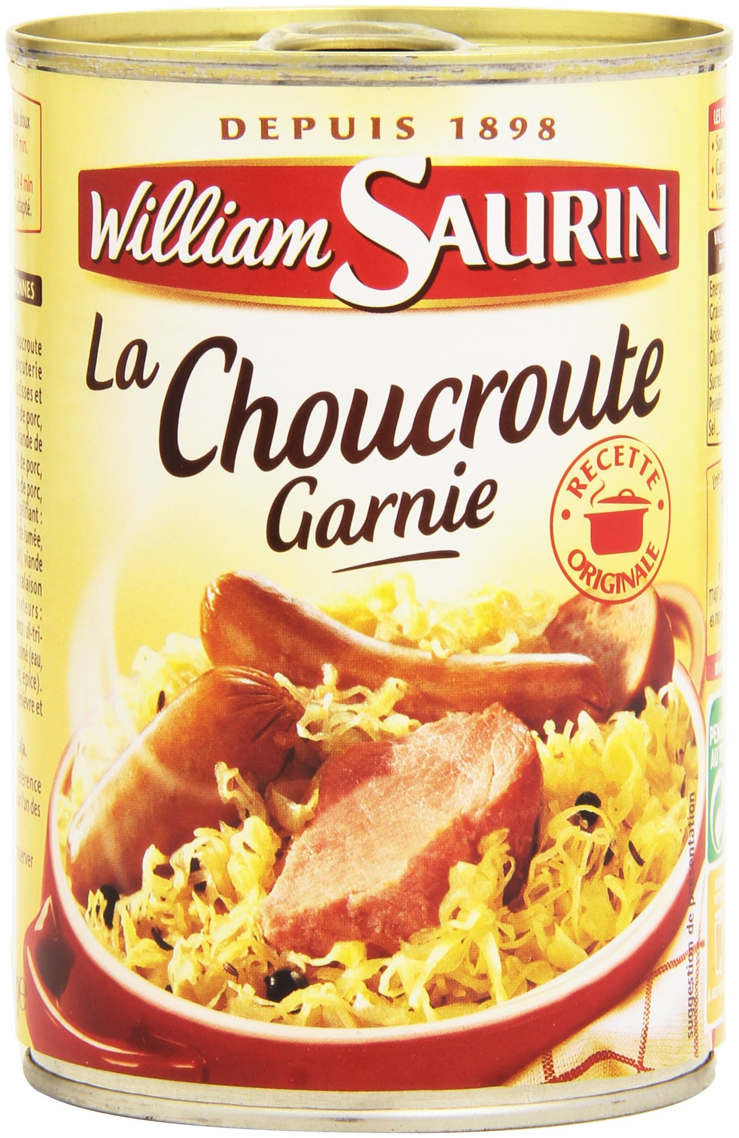 William Saurin Choucroute Garnie (1/2) 400g