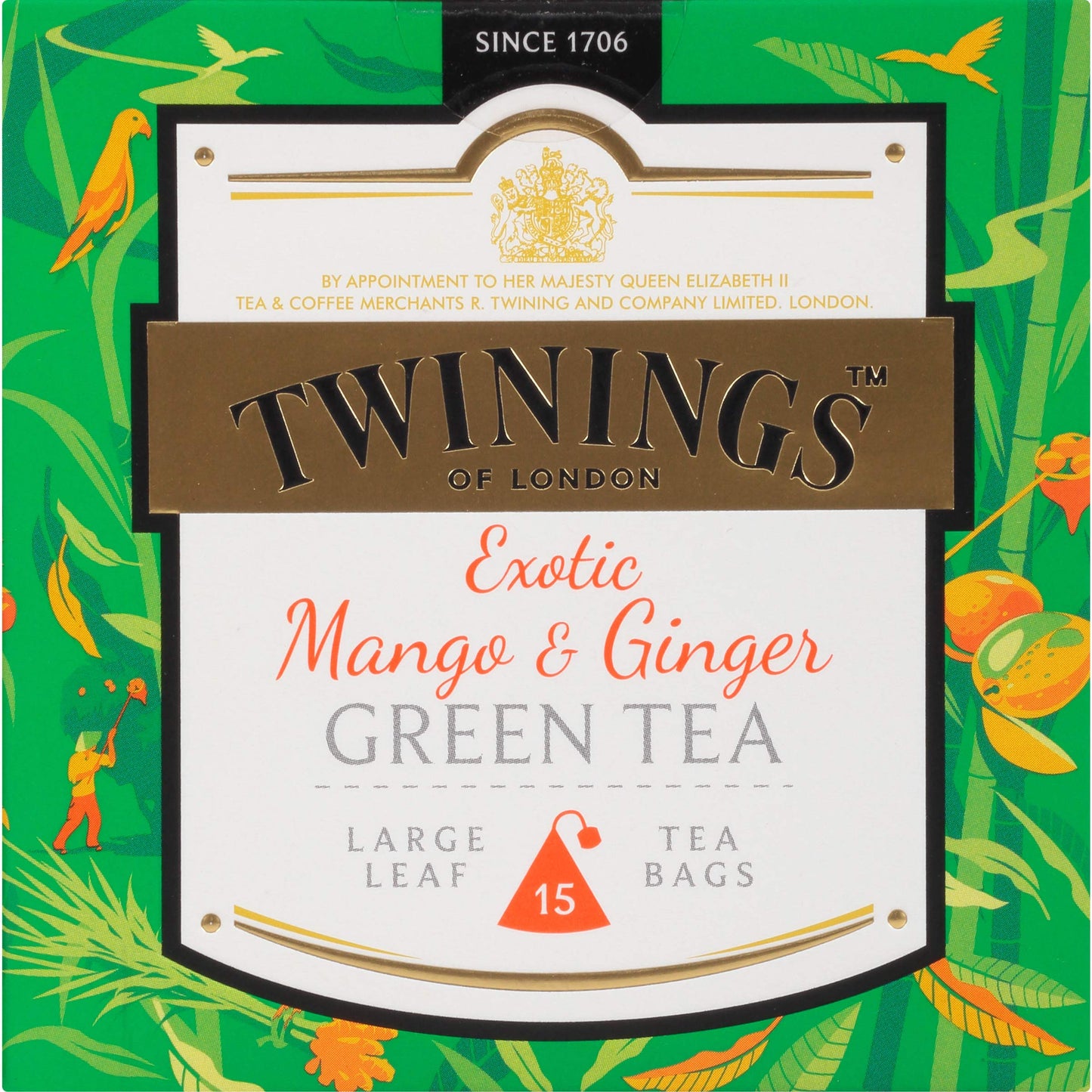 Twinings Discovery Collection Exotic Mango and Ginger Green Tea - 15 Tea bags