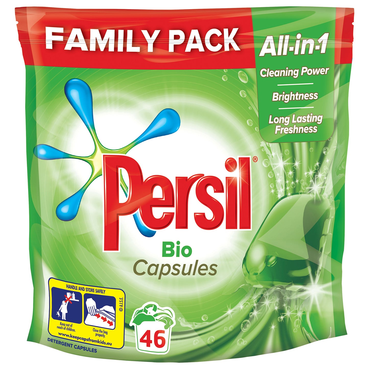 Persil Bio Washing Capsules 46 Wash, 1.20 kg
