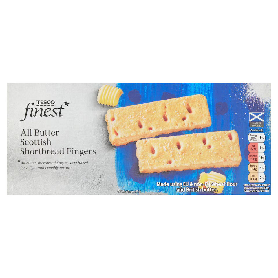 Tesco Finest Scottish Shortbread Fingers 165G