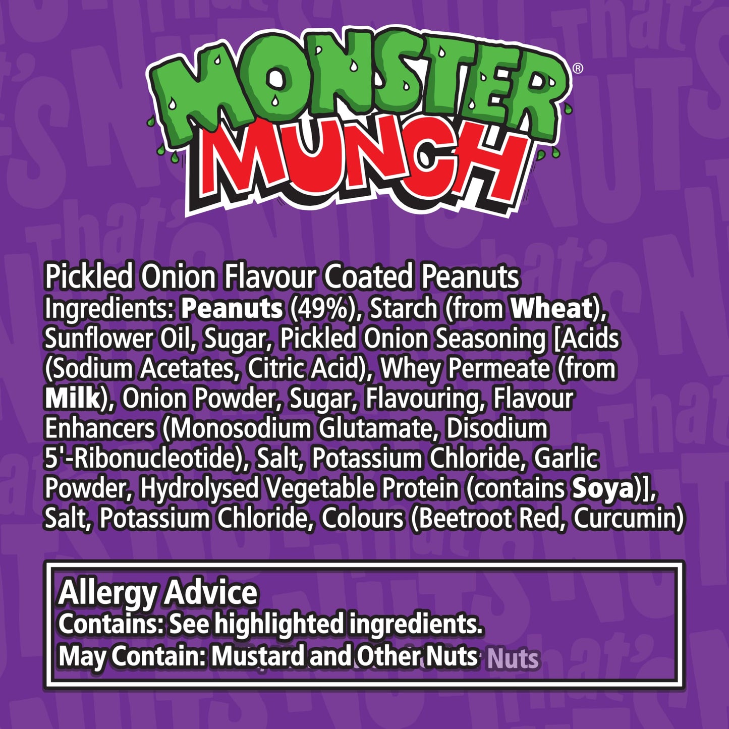 That’s Nuts Monster Munch Pickled Onion Sharing Coated Peanuts 160g