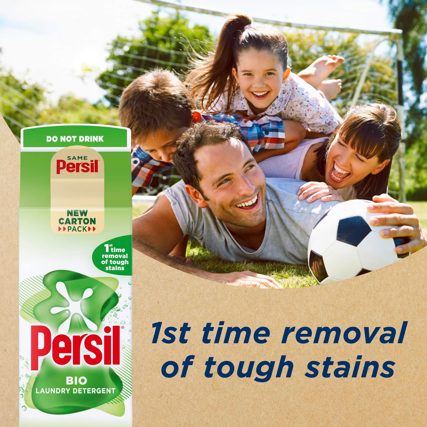 Persil Bio Laundry Washing Liquid Detergent 1st time removal of tough stains outstanding stain removal in quick & cold washes 35 washes (945 ml)