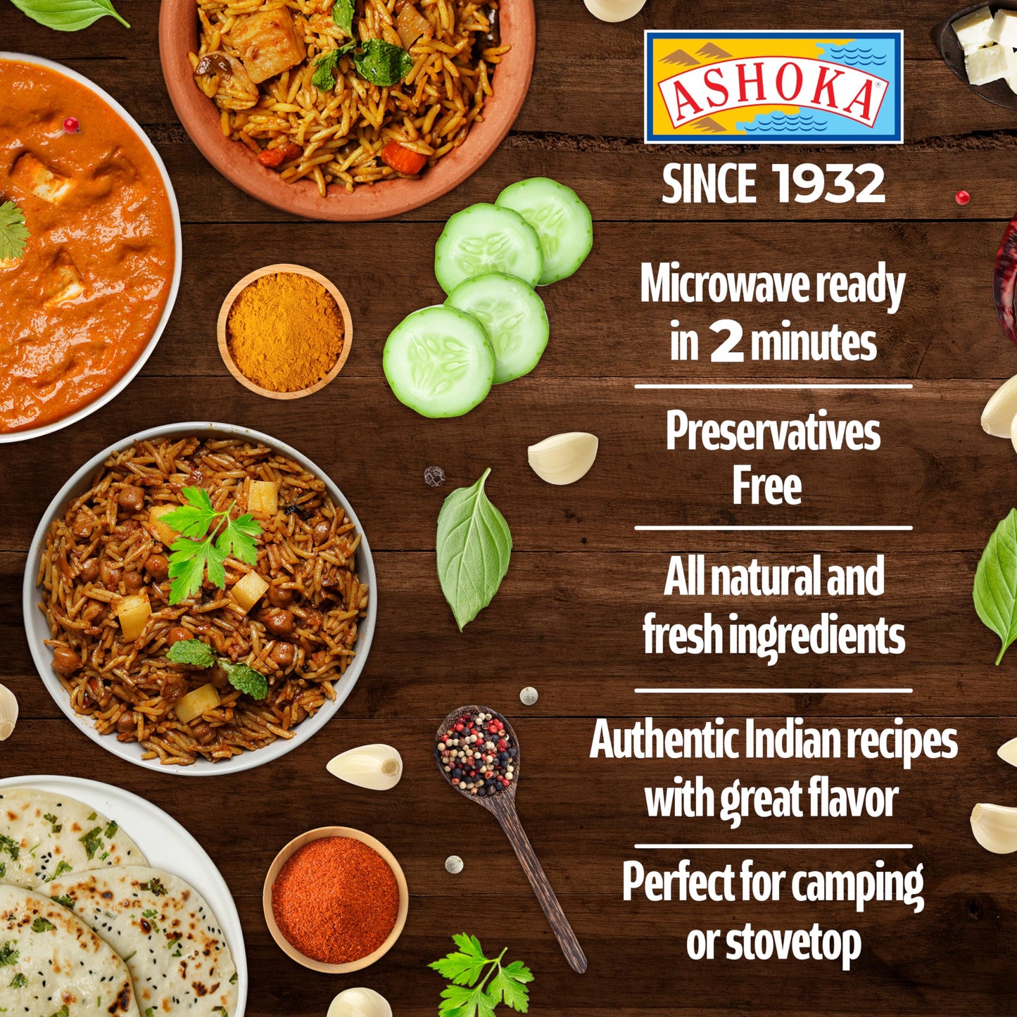 Ashoka Ready Meals Bombay Biryani 280g (Pack of 2)