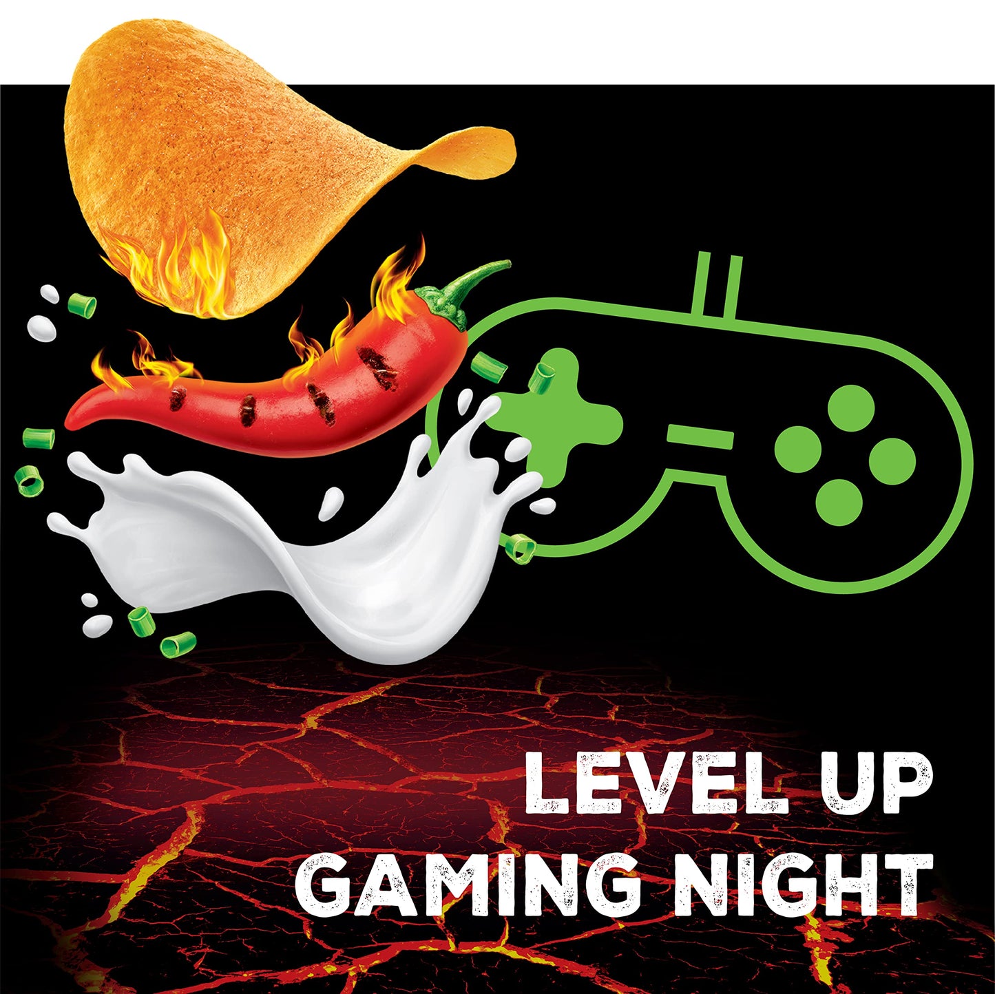 Pringles Sizzl'n Medium, Kickin' Sour Cream, 180g