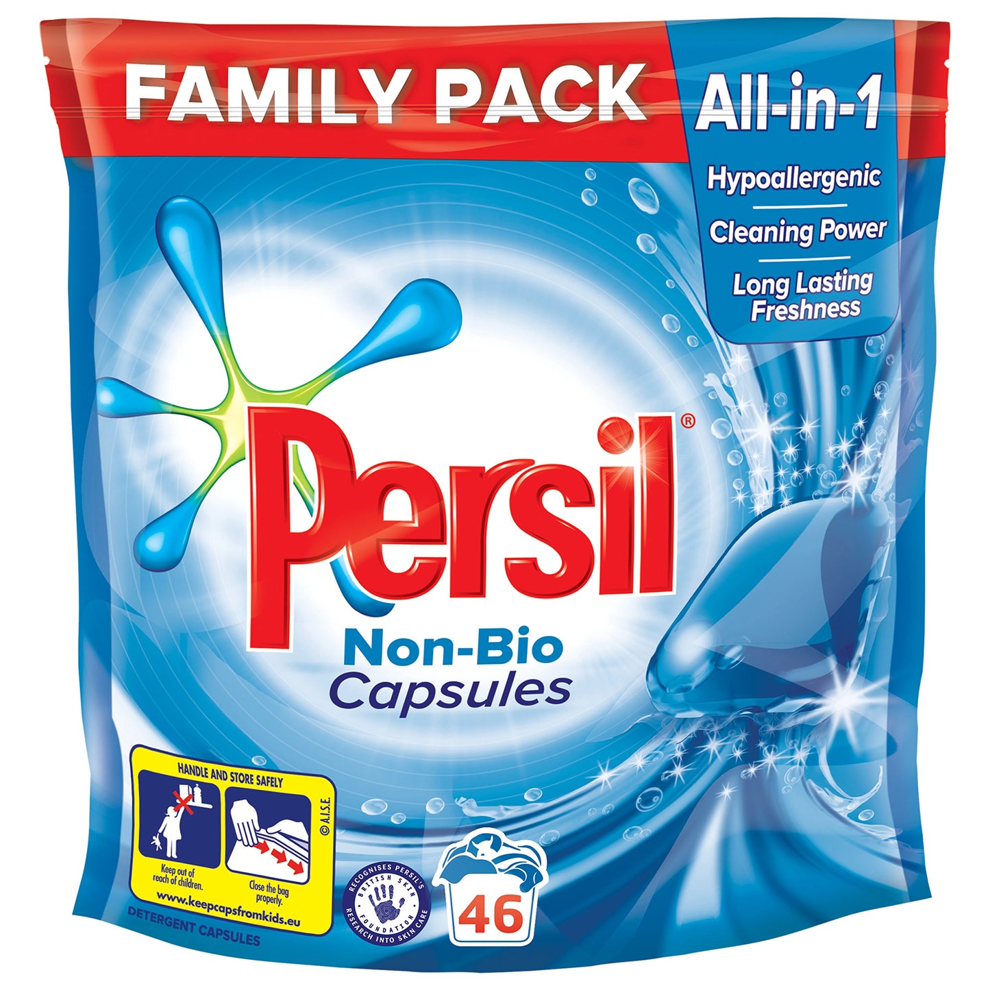 Persil Non Bio Washing Capsules 46 Wash, 1.20 kg