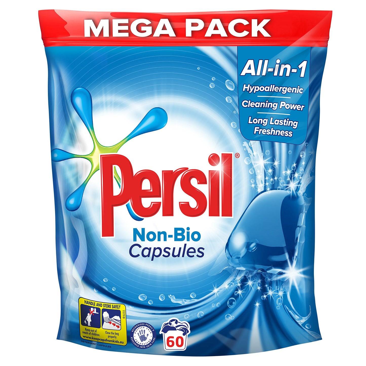 Persil Non Bio Washing Capsules 60 Washes