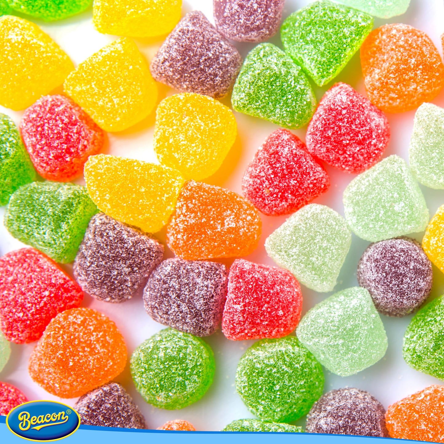Beacon Jelly Tots Power Sour - Tasty Sweets for Adults & Kids -- Sweet Gift for All Occasions - 5 x 100 grams