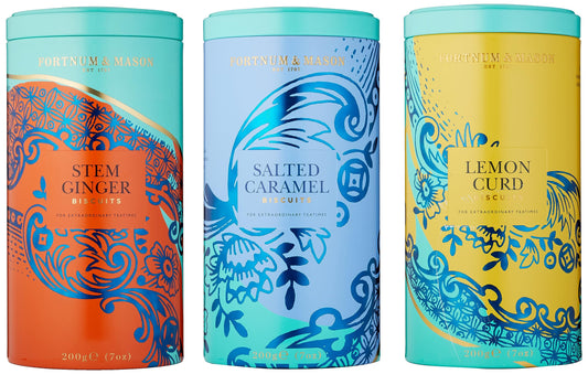 Fortnum & Mason Biscuit Bundle - Stem Ginger, Salted Caramel & Lemon Curd