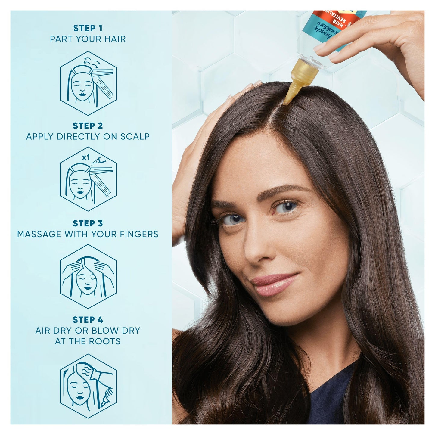 Head & Shoulders Hair Growth Serum, Dandruff Scalp Treatment, DermaXPRO, Leave-in Conditioner, Helps Support Hair Growth, Niacinamide & Caffeine, For Dry Scalp and Thinning Hair, 145ml