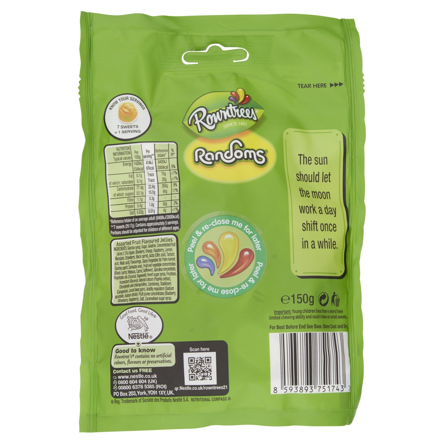 Rowntree's Randoms Candies, 160g