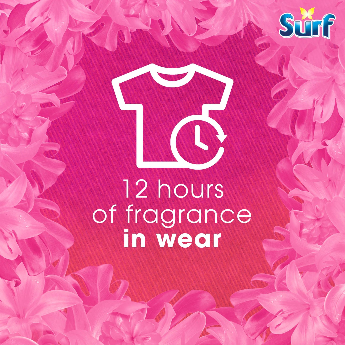 Surf 3 in 1 Tropical Lily Laundry Washing Detergent Capsules joy-infused fragrance with natural essential oils lasting up to 12 hours in wear for brilliantly clean results 60 washes