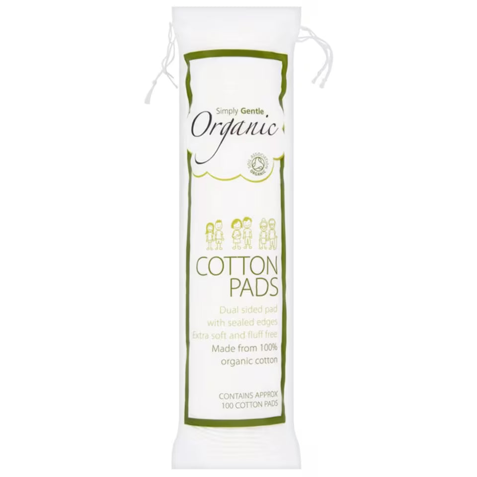 Simply Gentle Organic Cotton Pads, 100 pads