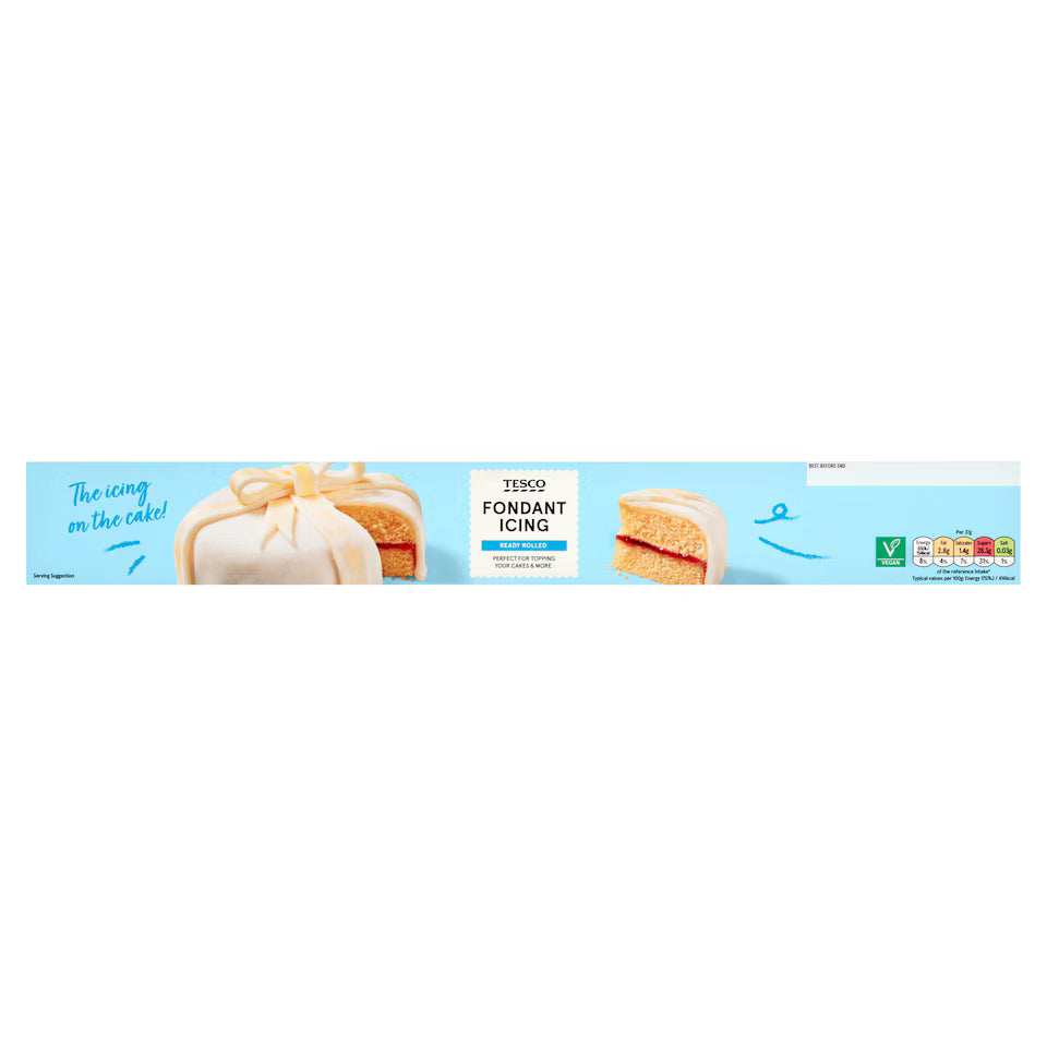 Tesco Fondant Ready Rolled Icing 450G