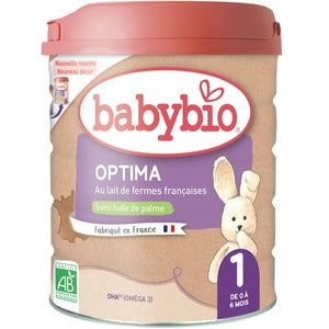 Babybio Lait Infantile 1er âge Optima 1 Bio 800g