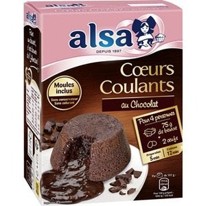 Alsa Préparation Coeurs Coulants Chocolat 275g