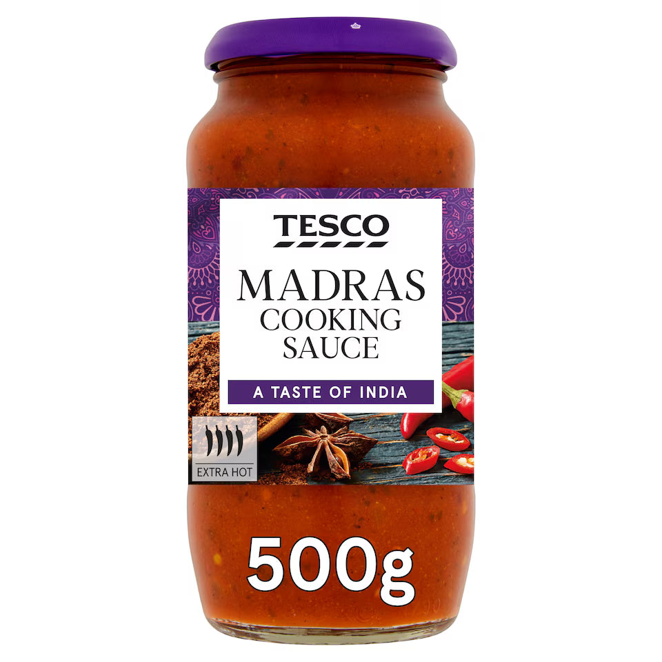 Tesco Madras Cooking Sauce, 500g