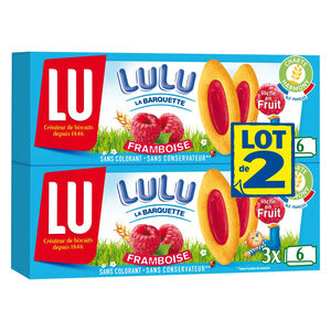 LU Barquette (LuLu) 3 Chatons Framboise (x2) 240g