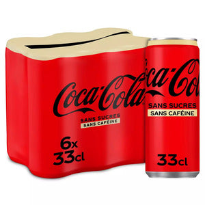 Coca Cola Sugar Free Caffeine Free Cans 6x33cl