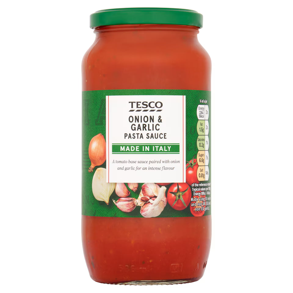 Tesco Onion & Garlic Pasta Sauce, 500g
