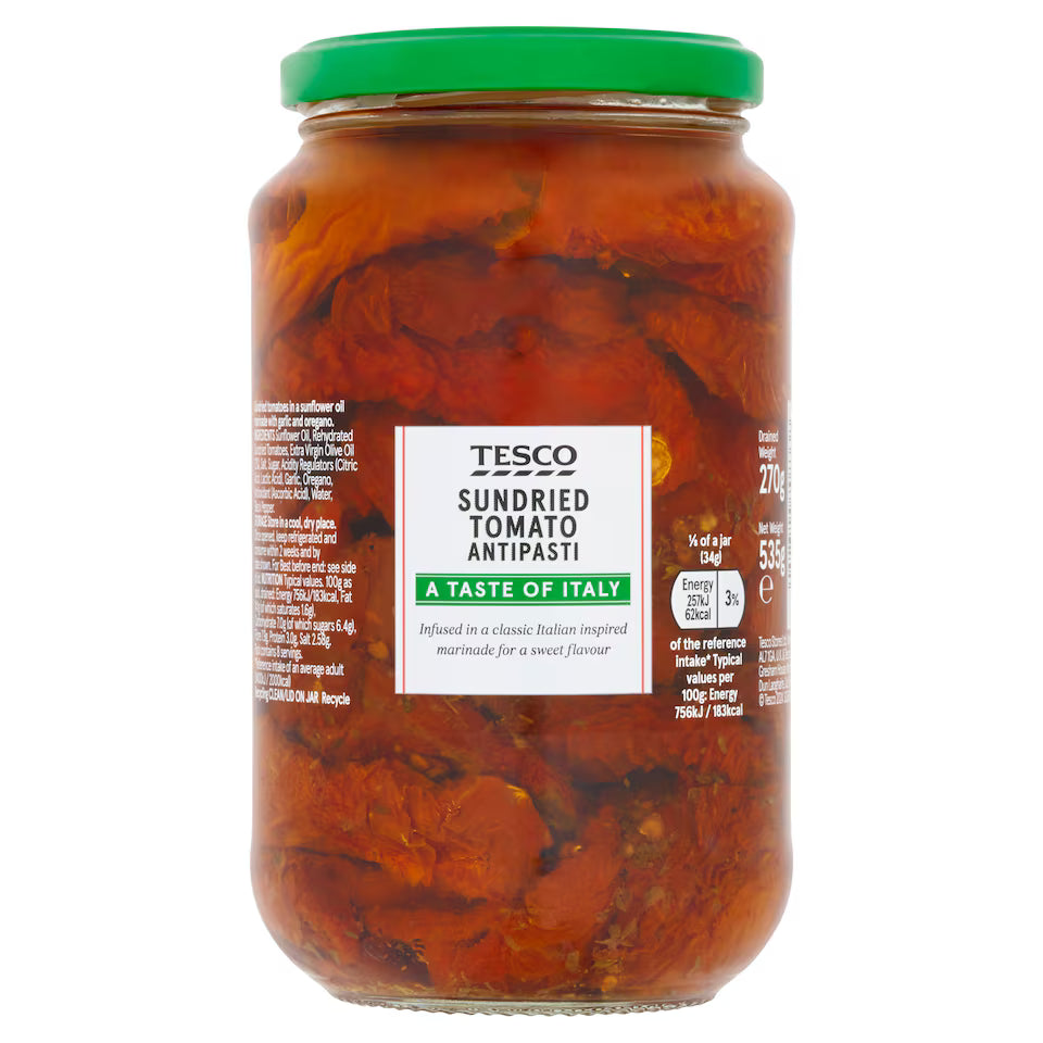 Tesco Sundried Tomato Antipasti 535G