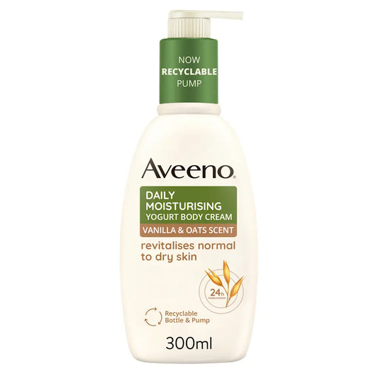 Aveeno Moisturising Yogurt Body Cream Vanilla & Oats 300ml