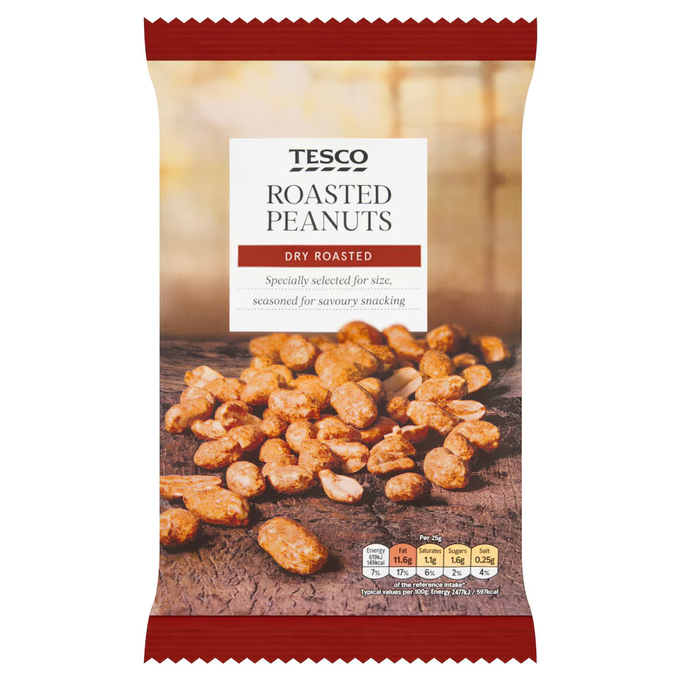Tesco Dry Roasted Peanuts, 200g