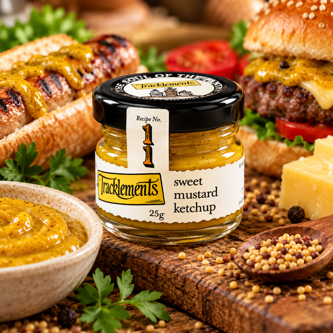 Tracklements Sweet Mustard Ketchup Mini 25g
