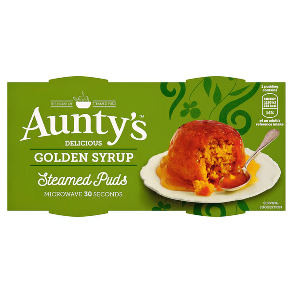 Aunty's Golden Syrup Steamed Puddings 2x95g