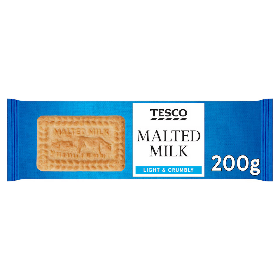 Tesco Malted Milk Biscuits, 200g