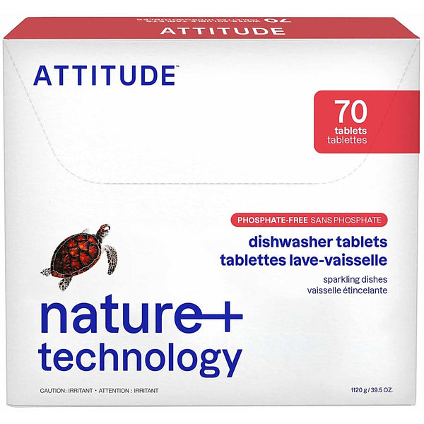 ATTITUDE Dishwasher Solube Eco-Pouches  70 per pack
