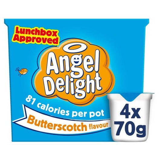 Angel Delight Dessert Pot, Butterscotch  4 x 70g