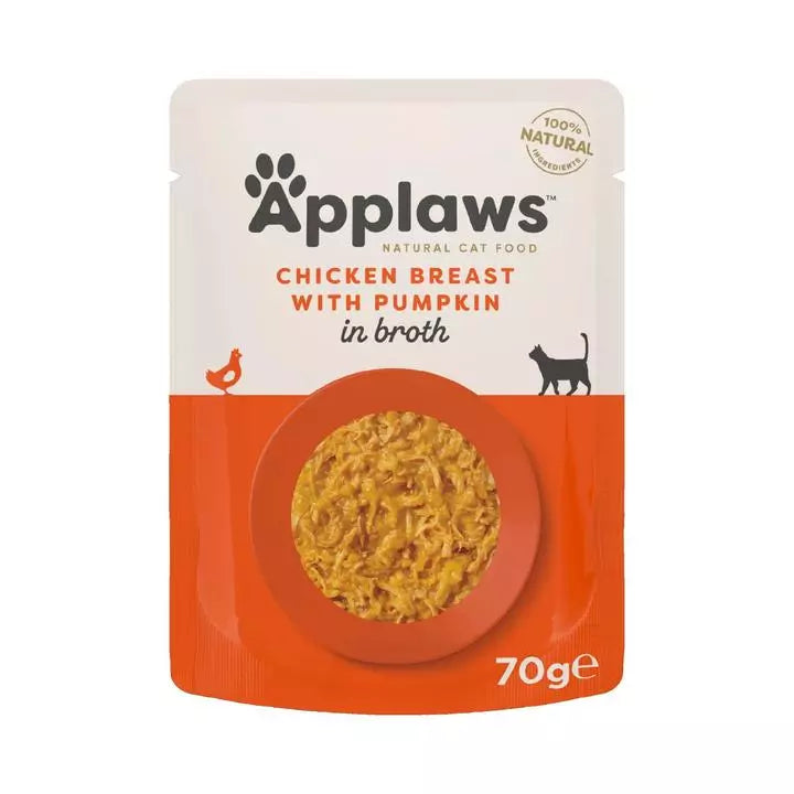 Applaws Chicken breast and Pumpkin cat food pouch 70g