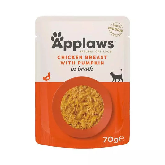 Applaws Chicken breast and Pumpkin cat food pouch 70g