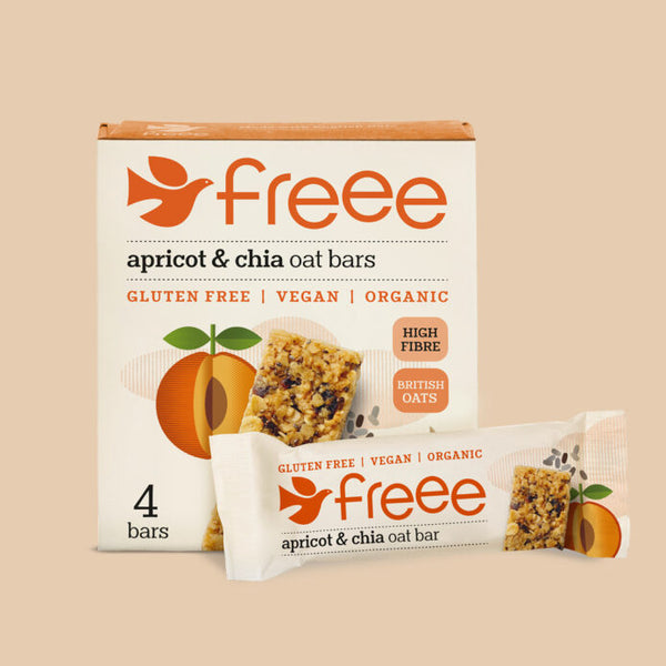 Freee Organic Gluten Free Apricot & Chia Oat Bars 4 x 35g