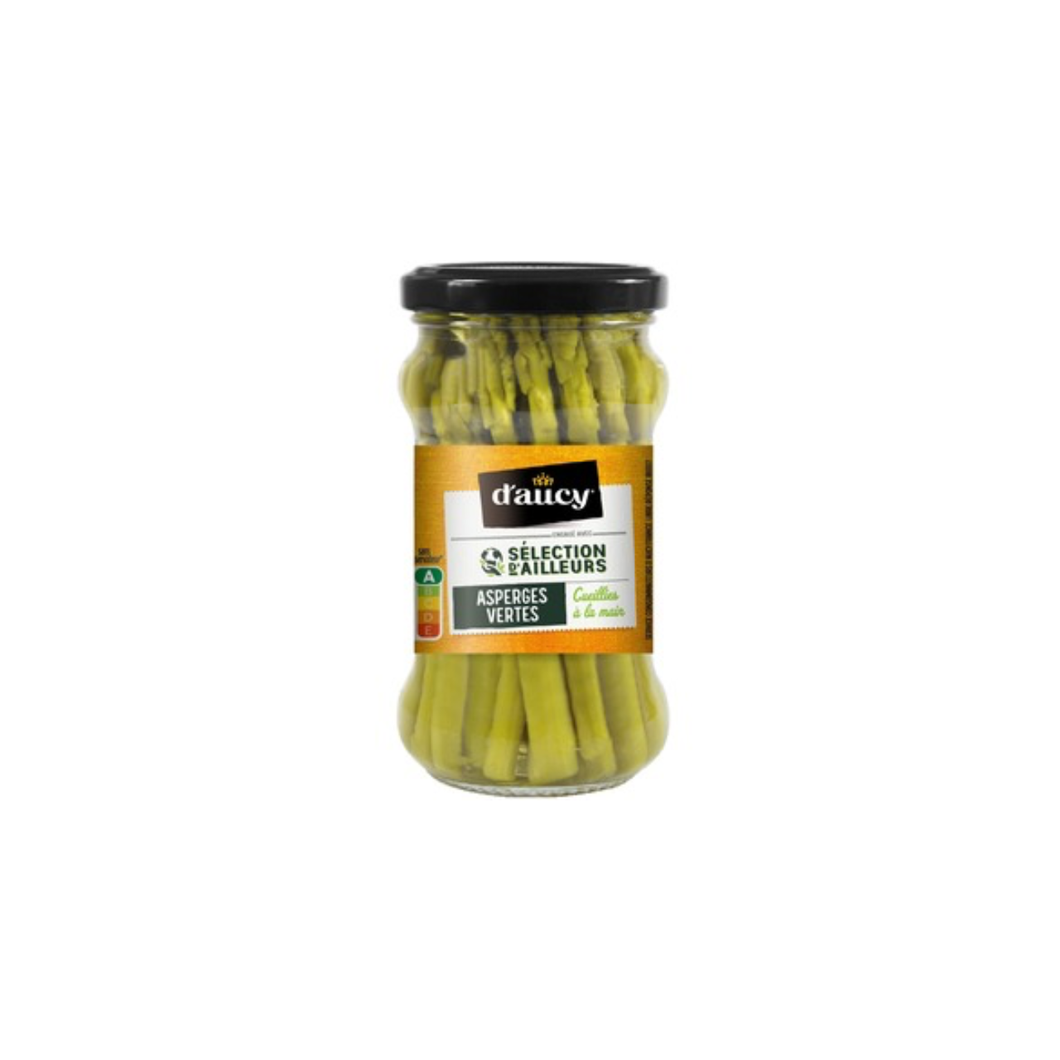 d'Aucy Miniature Green Asparagus in a Jar 100g