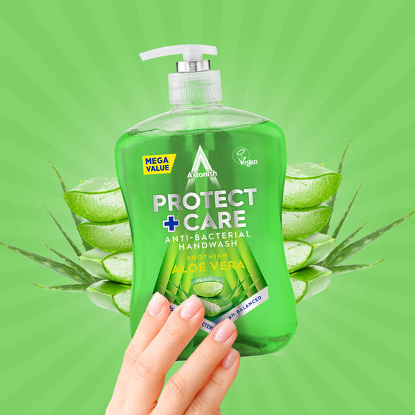 Astonish Protect & Care Anti Bacterial Handwash Aloe Vera 600ml