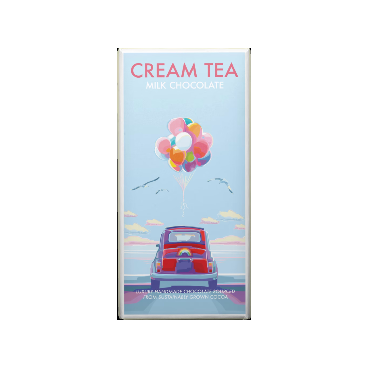Kernow Chocolate Becky Bettesworth Cream Tea Milk Chocolate Bar 100g