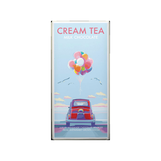 Kernow Chocolate Becky Bettesworth Cream Tea Milk Chocolate Bar 100g