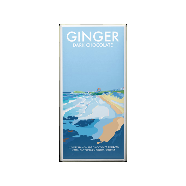 Kernow Chocolate Becky Bettesworth Ginger Dark Chocolate Bar 100g