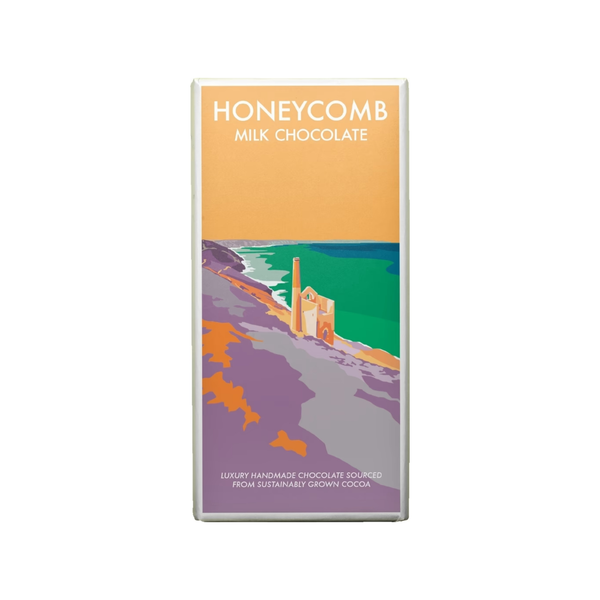 Kernow Chocolate Becky Bettesworth Honeycomb Milk Chocolate Bar 95g