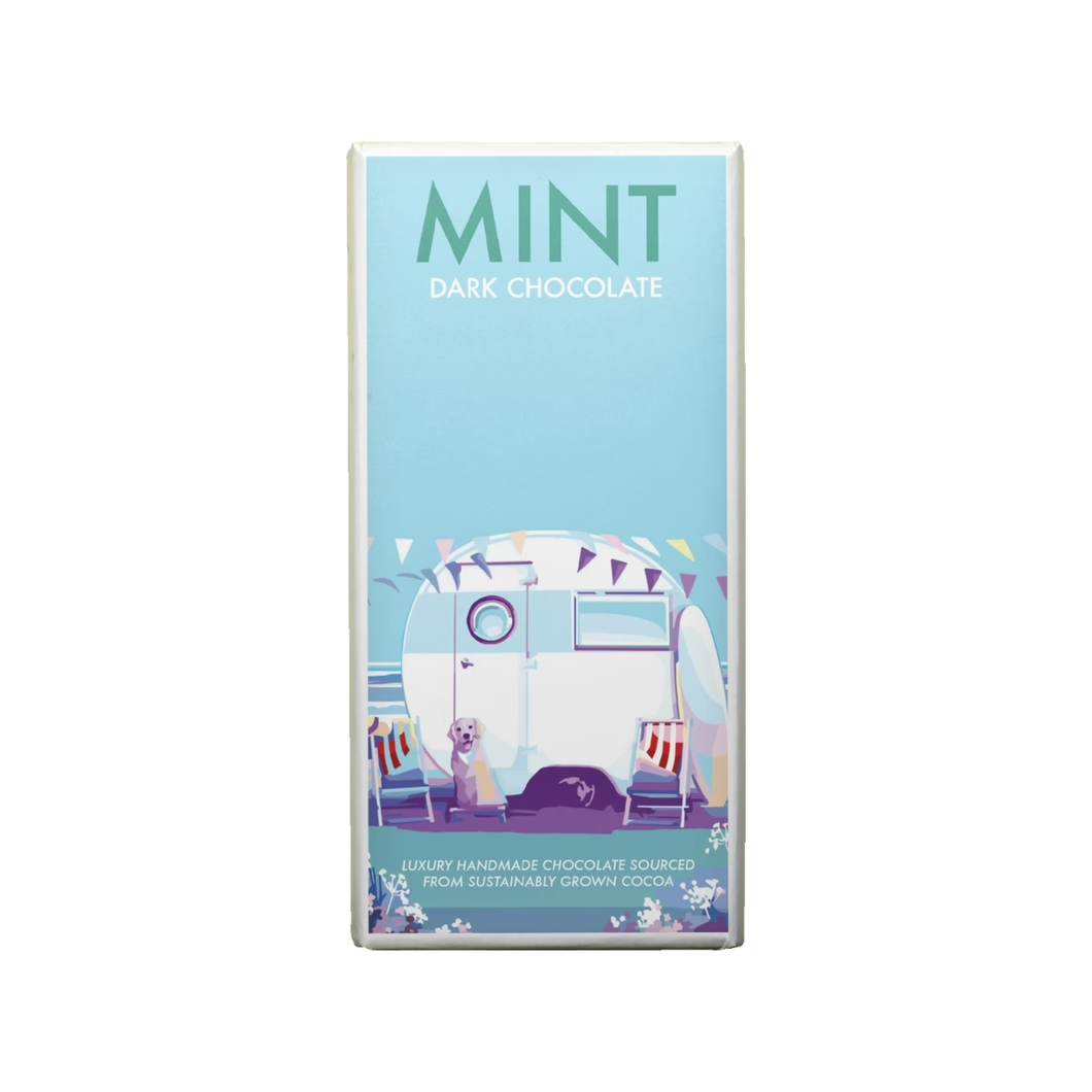 Kernow Chocolate Becky Bettesworth Mint Dark Chocolate Bar 100g