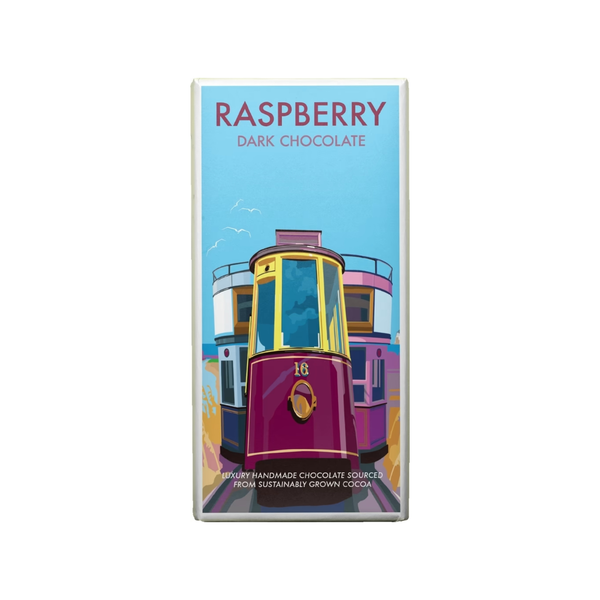 Kernow Chocolate Becky Bettesworth Raspberry Dark Chocolate Bar 100g