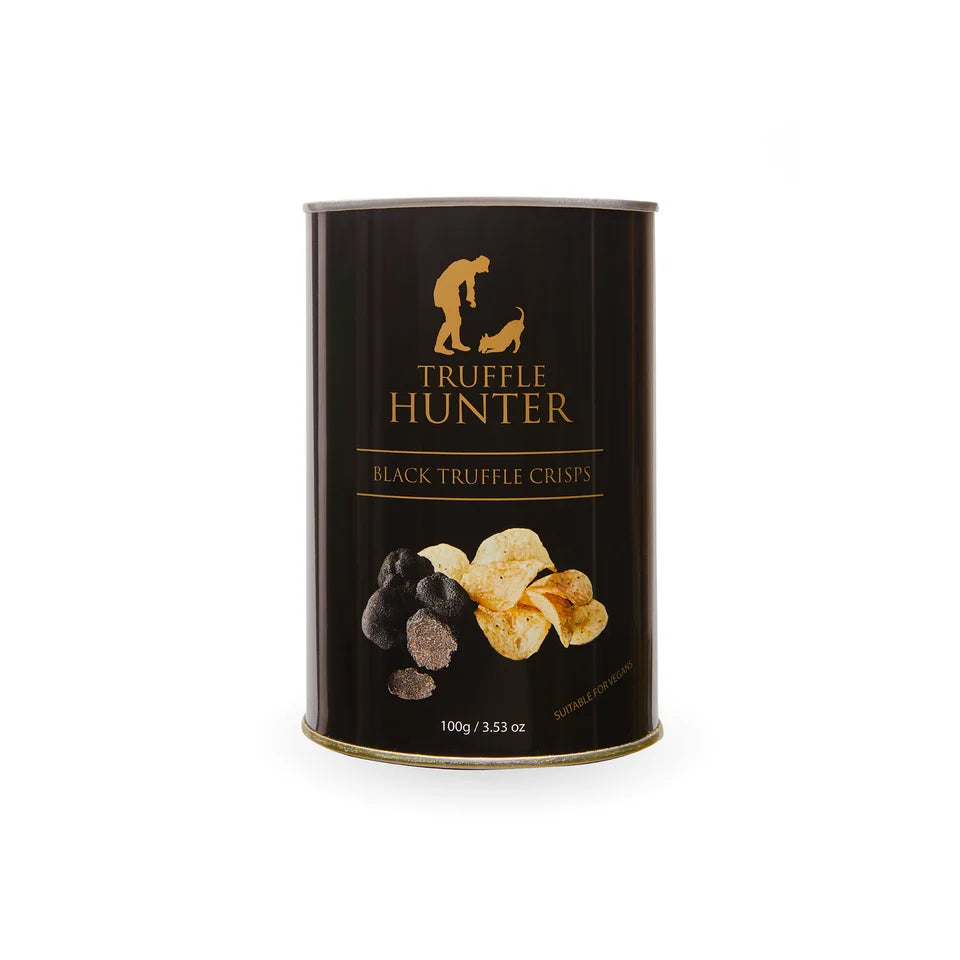 Truffle Hunter Black Truffle Crisps Tin, 100g