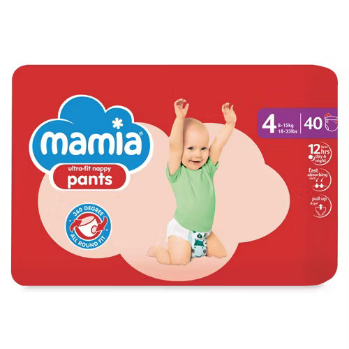 Mamia Baby Pants - Size 4 - 40 per pack