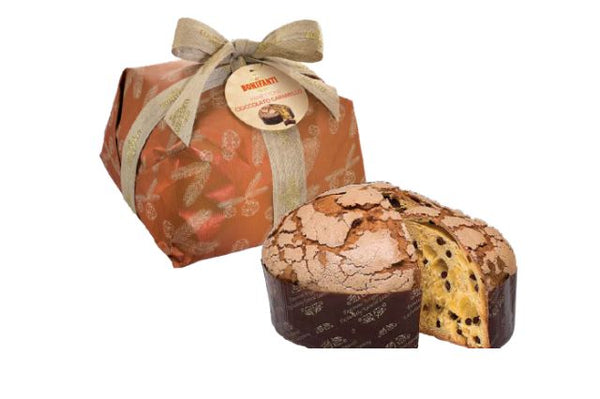 Bonifanti Chocolate Caramel Panettone Kraft Retro Hand Wrapped 750g